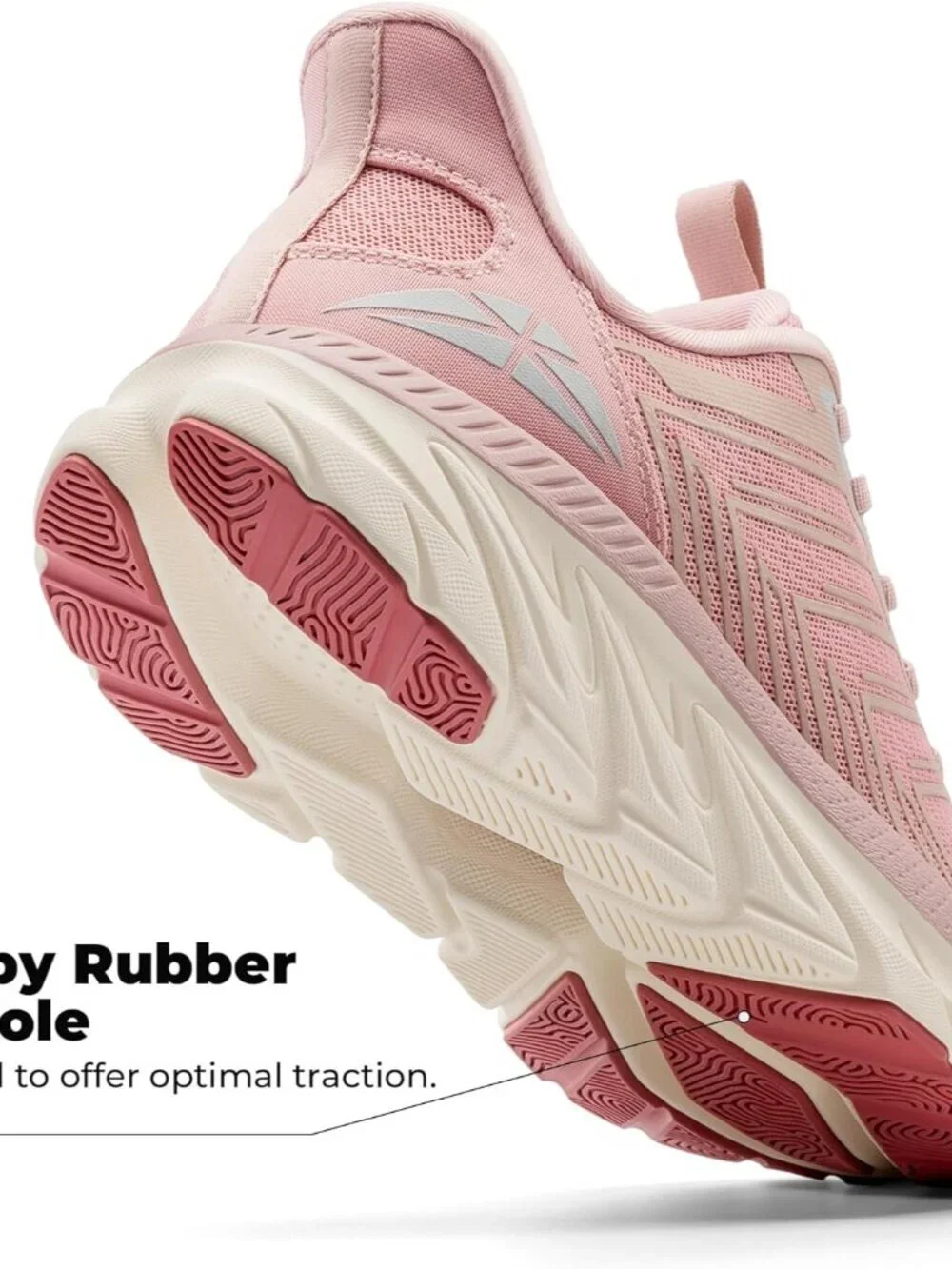 Women's Pink Slip On Walking Shoes Running Comfortable Breathable Sneakers